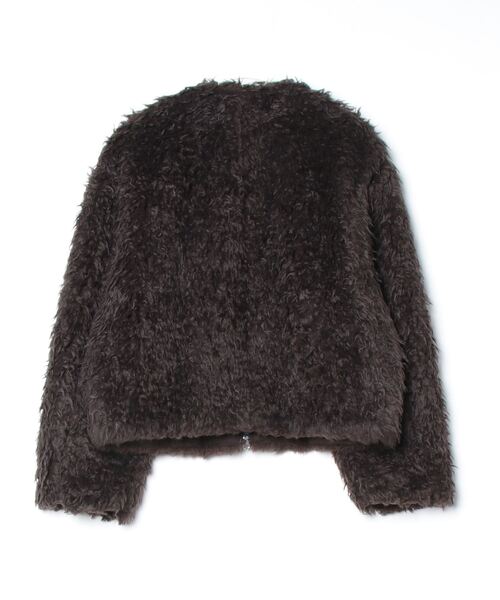 LOEFF（ロエフ） ジップアップブルゾン 0 ブラウン レディース