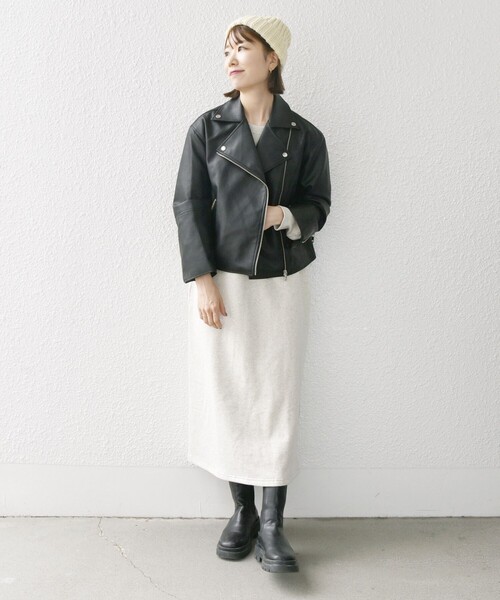 SHIPS any 「SHIPS any」 レザージャケット ONE SIZE ブラック