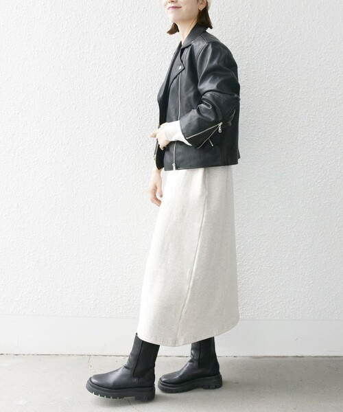 SHIPS any 「SHIPS any」 レザージャケット ONE SIZE ブラック