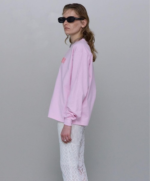 tシャツ FRAGILE Embroidery Long Sleeve T-shirt/FRAGILEエンブロイダリーロンTEE「MAISON SPE MAISON SPECIAL tシャツ FRAGILE Embroidery Long Sleeve T