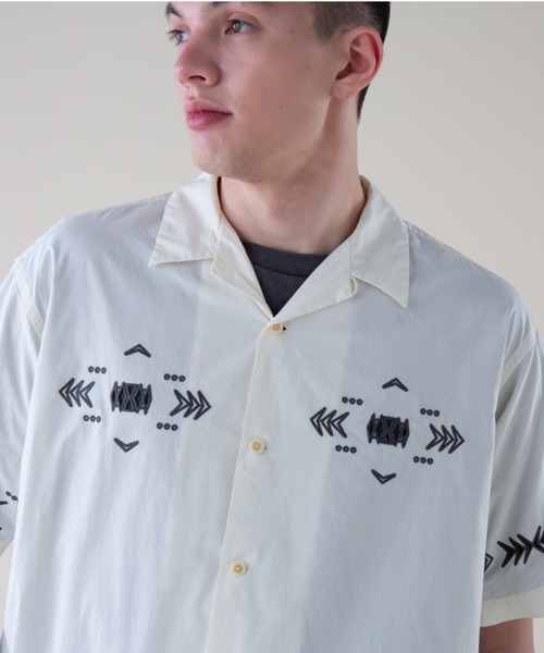 シャツ カットワークオープンカラーシャツSS（UNISEX) メンズ レディース | PENDLETON | 01