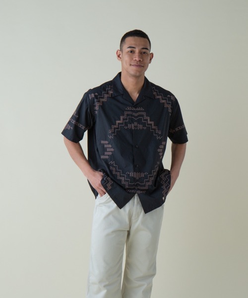 シャツ カットワークオープンカラーシャツSS（UNISEX) メンズ レディース | PENDLETON | 05