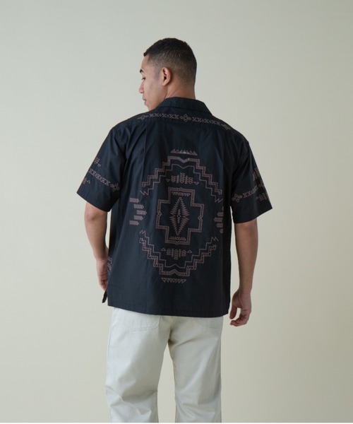 シャツ カットワークオープンカラーシャツSS（UNISEX) メンズ レディース | PENDLETON | 07