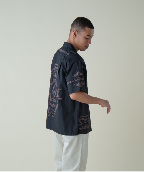 シャツ カットワークオープンカラーシャツSS（UNISEX) メンズ レディース | PENDLETON | 08
