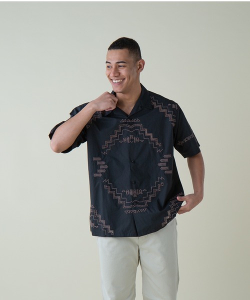 シャツ カットワークオープンカラーシャツSS（UNISEX) メンズ レディース | PENDLETON | 09