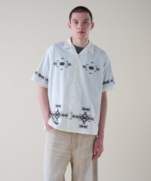 シャツ カットワークオープンカラーシャツSS（UNISEX) メンズ レディース | PENDLETON | 14