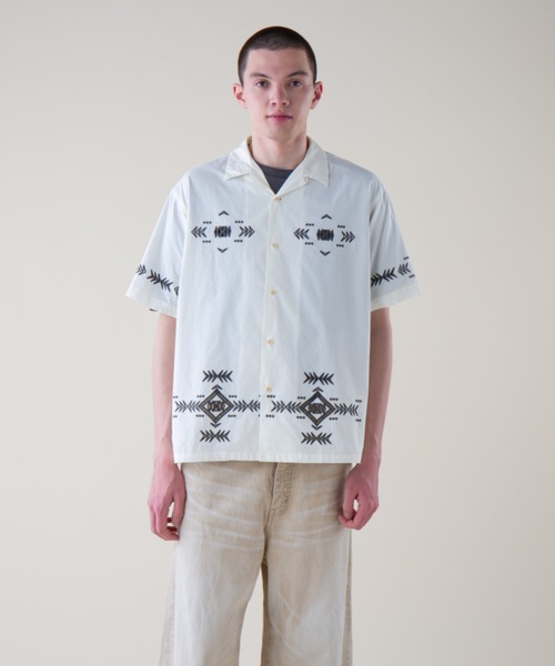 シャツ カットワークオープンカラーシャツSS（UNISEX) メンズ レディース | PENDLETON | 16