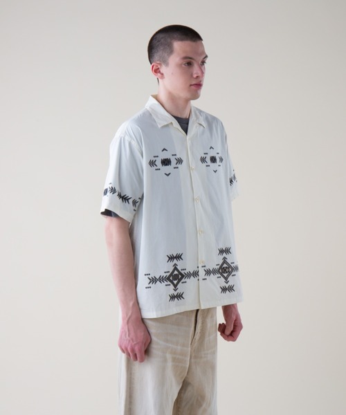 シャツ カットワークオープンカラーシャツSS（UNISEX) メンズ レディース | PENDLETON | 17