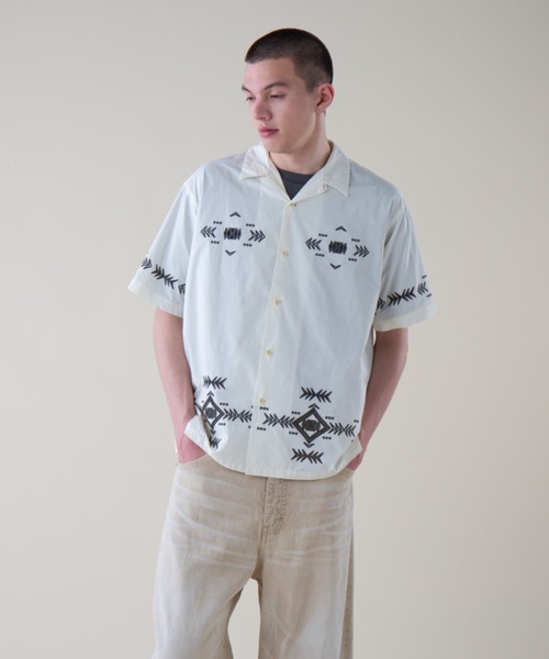 シャツ カットワークオープンカラーシャツSS（UNISEX) メンズ レディース | PENDLETON | 22