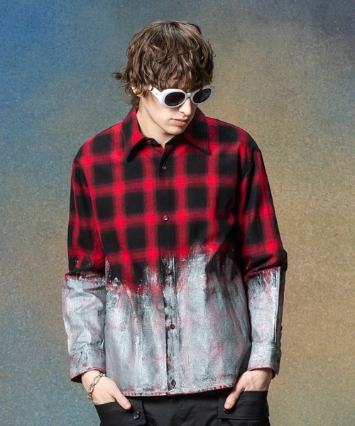 glamb（グラム） シャツ Glitter Check Shirt / グリッターチェック