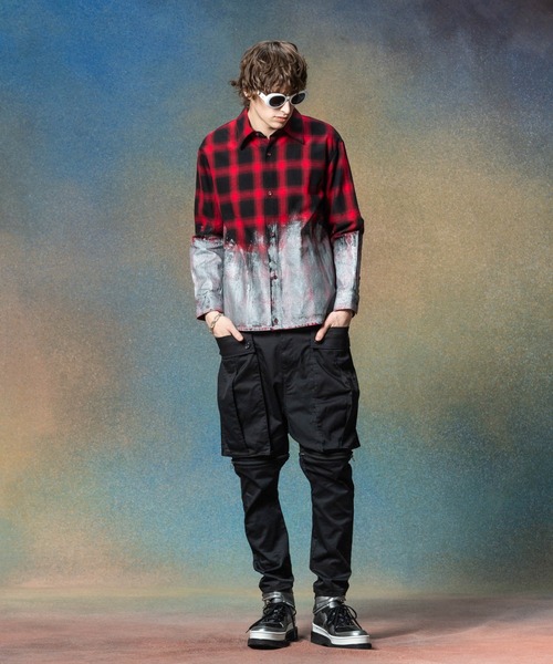 glamb（グラム） シャツ Glitter Check Shirt / グリッターチェック