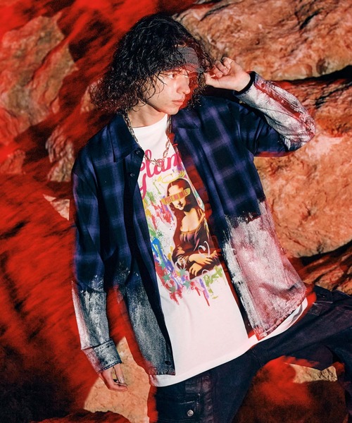 glamb（グラム） シャツ Glitter Check Shirt / グリッターチェック