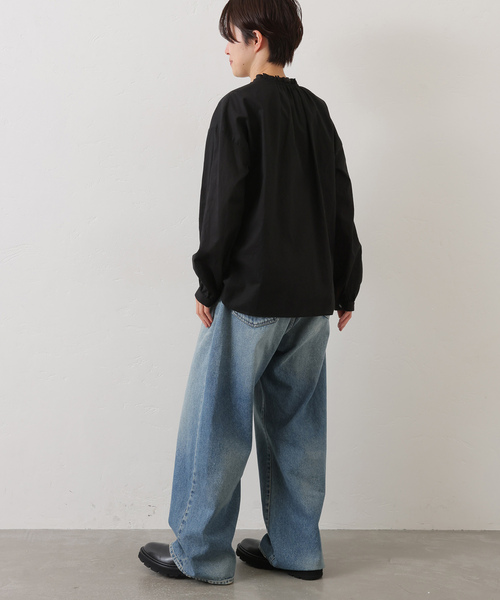 最終価格★journal standard luxe ワッシャーフリルブラウス 買取入荷】23AW今季 journal standard luxe ワッシャーフリル