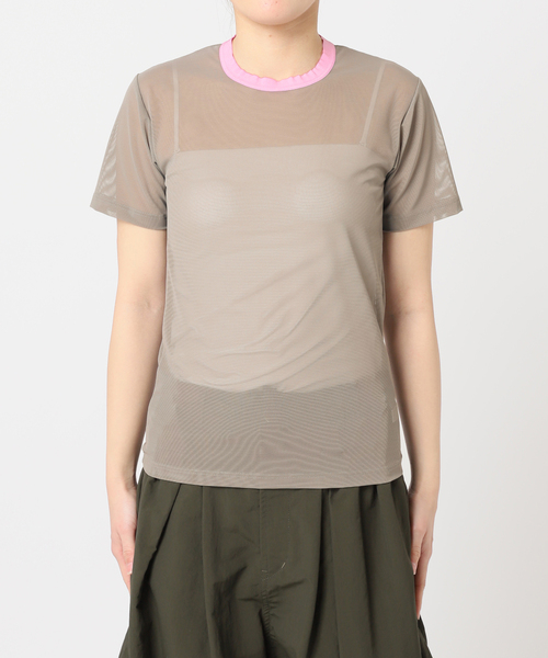 OVERNEATH NetTシャツ　グリーン　Sサイズ セール】OVERNEATH NetT059：Tシャツ（Tシャツ/カットソー