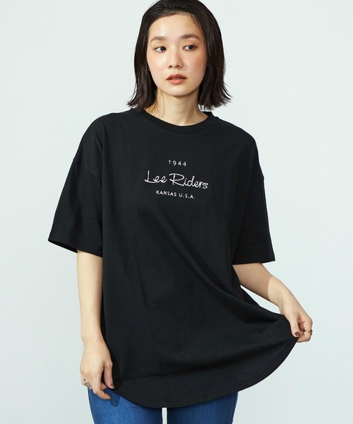 Lee（リー） tシャツ ラウンドヘムLeeロゴTシャツ レディース