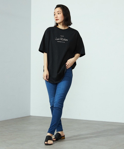 Lee（リー） tシャツ ラウンドヘムLeeロゴTシャツ レディース