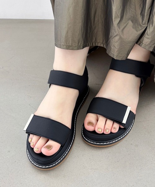 WA ORiental TRaffic サンダル ワンベルトクッションウエッジサンダル