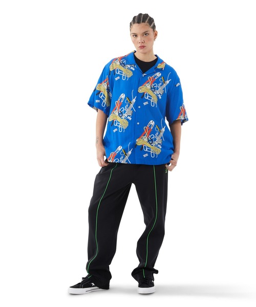 HUF 「HUF」 半袖シャツ X-LARGE ロイヤルブルー メンズ