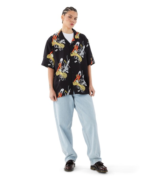 HUF 「HUF」 半袖シャツ X-LARGE ロイヤルブルー メンズ