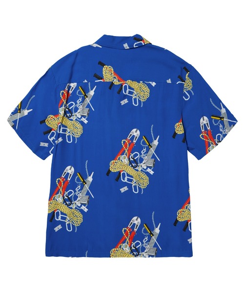 HUF 「HUF」 半袖シャツ X-LARGE ロイヤルブルー メンズ