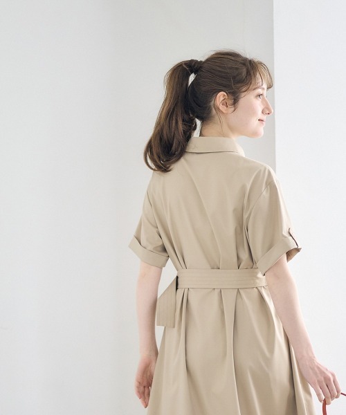 12Twelve Agenda ワンピース トレンチ風シャツワンピース