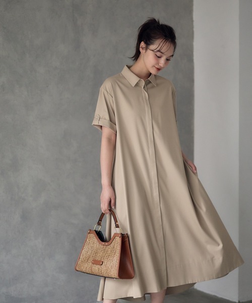 12Twelve Agenda ワンピース トレンチ風シャツワンピース