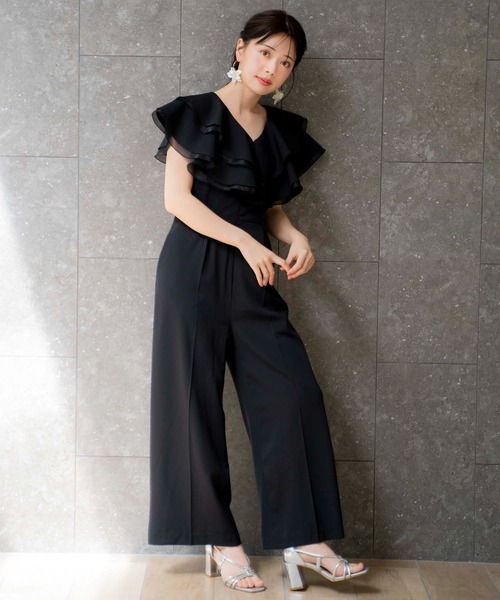 サロペット・オーバーオール・オールインワン atelie rain By noel. 試着対象】atelier SOMETHING LACE UP SALOPETTE/レースアップ