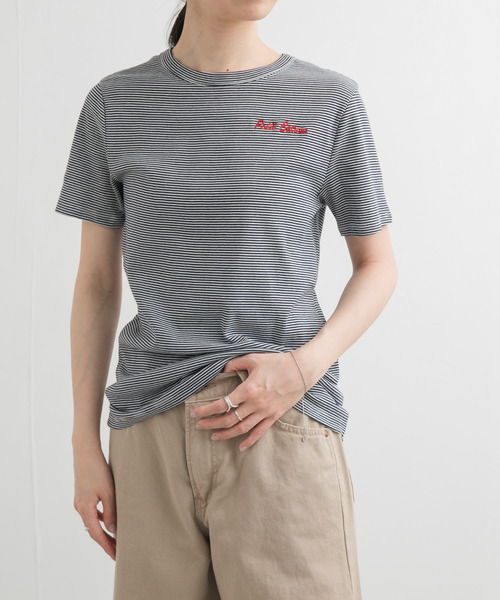 tシャツ 「別注」PETIT BATEAU×DOORS　embroideryt-shirts1 レディース 別注』PETIT BATEAU×DOORS embroideryt-shirts｜アーバン