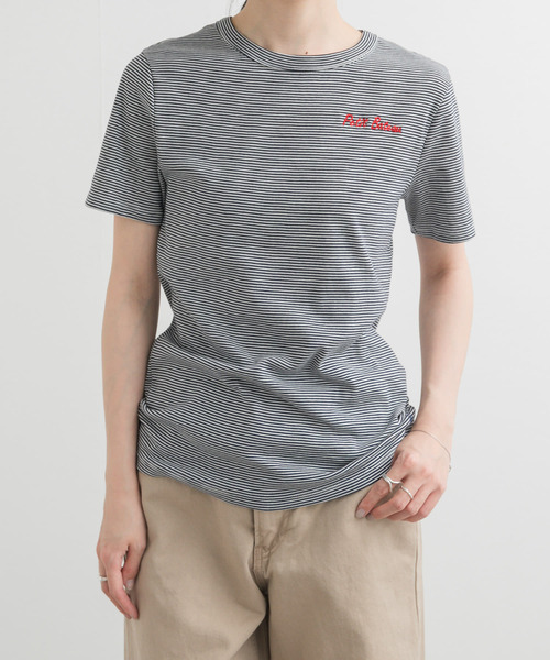 tシャツ 「別注」PETIT BATEAU×DOORS　embroideryt-shirts レディース PETIT BATEAU tシャツ 「別注」PETIT BATEAU×DOORS embroideryt