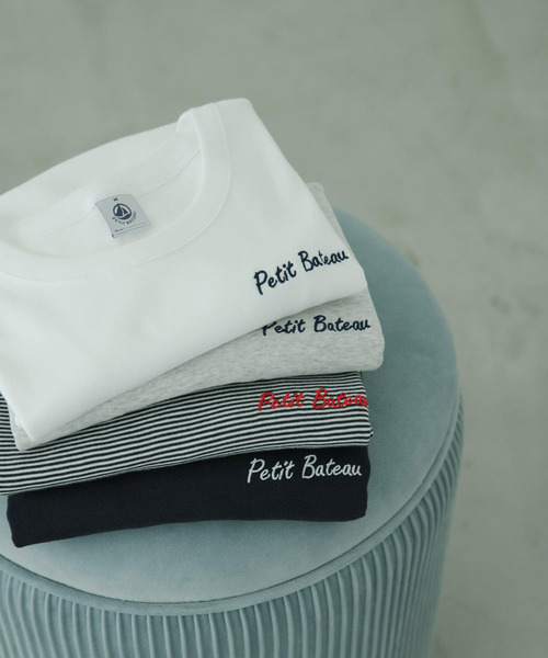 PETIT BATEAU tシャツ 「別注」PETIT BATEAU×DOORS embroideryt