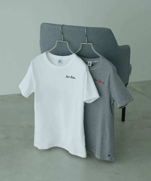 tシャツ 「別注」PETIT BATEAU×DOORS　embroideryt-shirts1 レディース 別注』PETIT BATEAU×DOORS embroideryt-shirts｜アーバン
