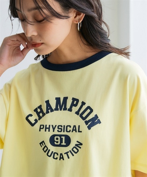 tシャツ 「Champion/チャンピオン」レディース ショートスリーブリンガーTシャツ レディース FREAK'S STORE tシャツ 限定展開 Champion/チャンピオン RINGER