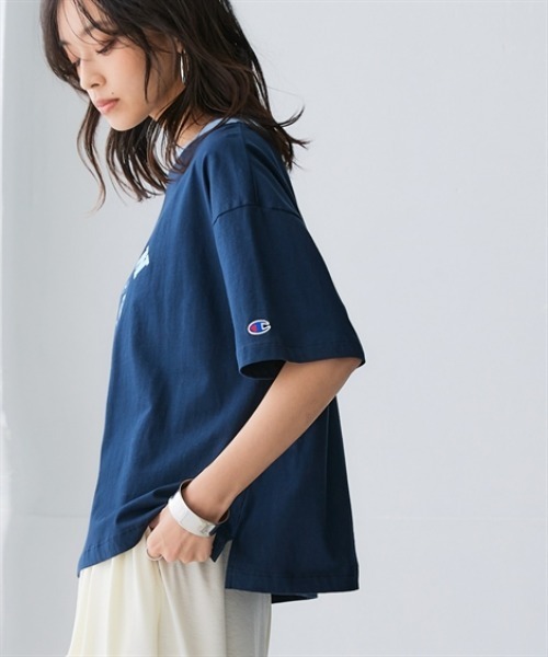 ▪️ 70’s【CHAMPION】PLAIN TEE ブランクボディ リンガー 青 Champion - ▪️ 70's【CHAMPION】PLAIN TEE ブランクボディ リンガー