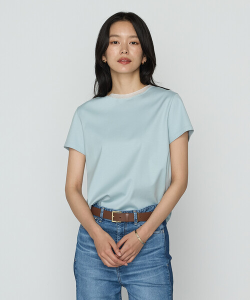tシャツ コヒノールスムース ニット付きTシャツ レディース