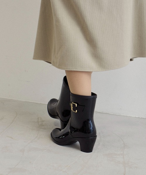 Pitti（ピッティ） ショート ブーツ 「WEB限定」バックルベルトレイン