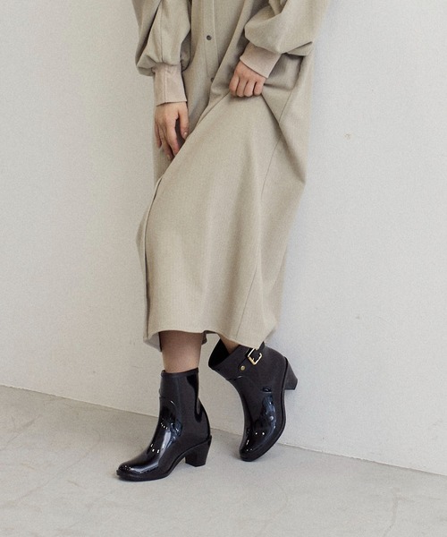 Pitti（ピッティ） ショート ブーツ 「WEB限定」バックルベルトレイン