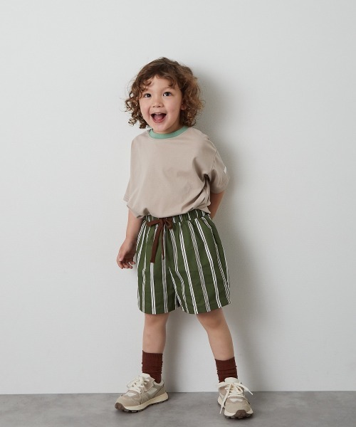 riziere（リジェール） パンツ ストライプハーフパンツ キッズ 子供服