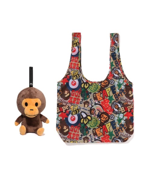 A bathing ape マイロ　エコバッグ A BATHING APE エコバッグ BABY MILO PLUSH DOLL ECO BAG
