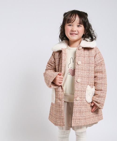 la poche biscuit（ラポシェビスキュイ） ダウン アウター ねこ