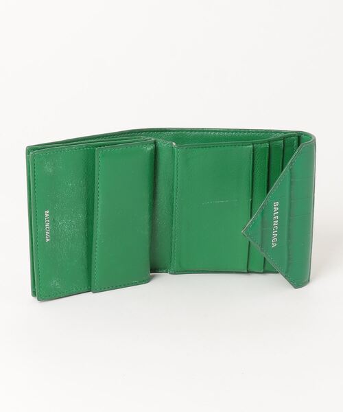 バレンシアガ　財布　グリーン　緑　0703 BALENCIAGA 「BALENCIAGA」 財布 - グリーン レディース