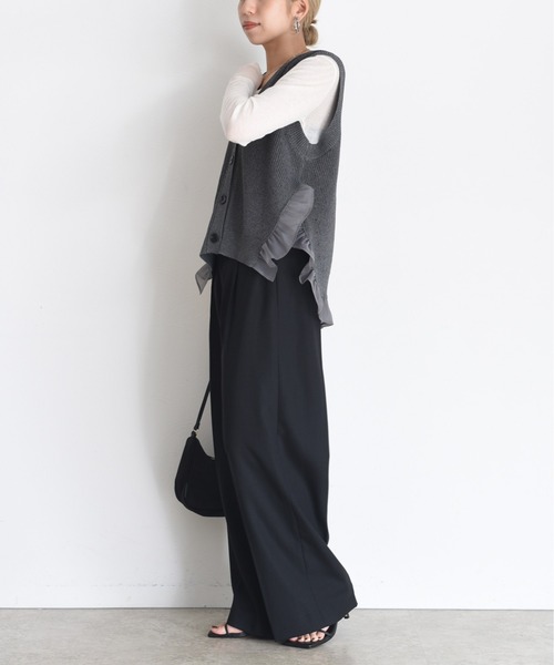 Eimee Law（エイミーロウ） ベスト ジレ フリルヘムラメニットジレ