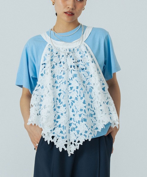 ROSE BUD（ローズバッド） ブラウス シャツ LACE TOP レディース