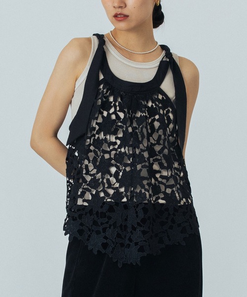 ブラウス シャツ LACE TOP レディース
