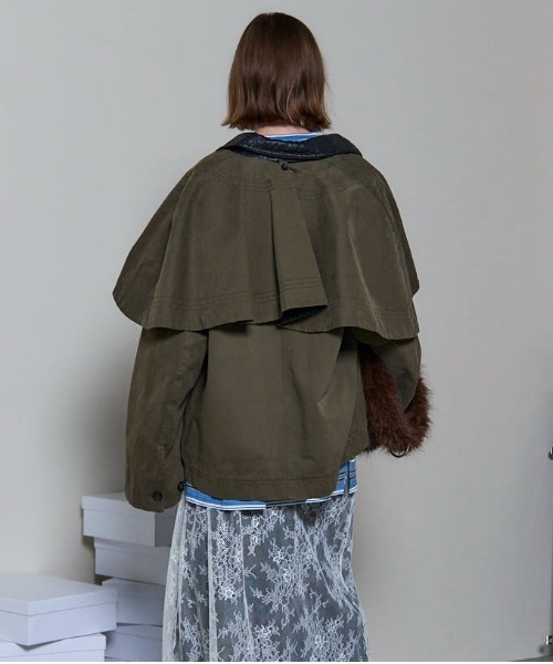 MAISON SPECIAL ブルゾン アウター Military Cape Jacket