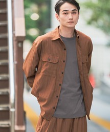 シャツ 「セットアップ可・接触冷感」冷感ワッシャーシャツ長袖 / 586873 メンズ｜ZOZOTOWN Yahoo!店