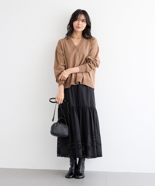 ☆バンヤードストーム☆ スカラップコットンレーススカート 黒 スカラップコットンレーススカート｜バンヤードストームの通販｜&mall