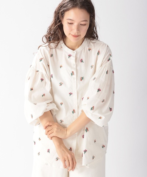 「niko and...」 長袖ブラウス LARGE クリーム レディース
