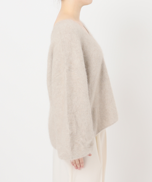 Noble　ファーニット2WAYパフスリーブニット NOBLE（ノーブル） ニット セーター 「追加」ファーニット2WAY