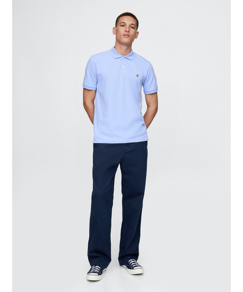 「GAP」 半袖ポロシャツ X-SMALL ブラック メンズ_画像6