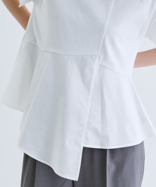 「GALLEST」 半袖カットソー 38 ホワイト レディース_画像9